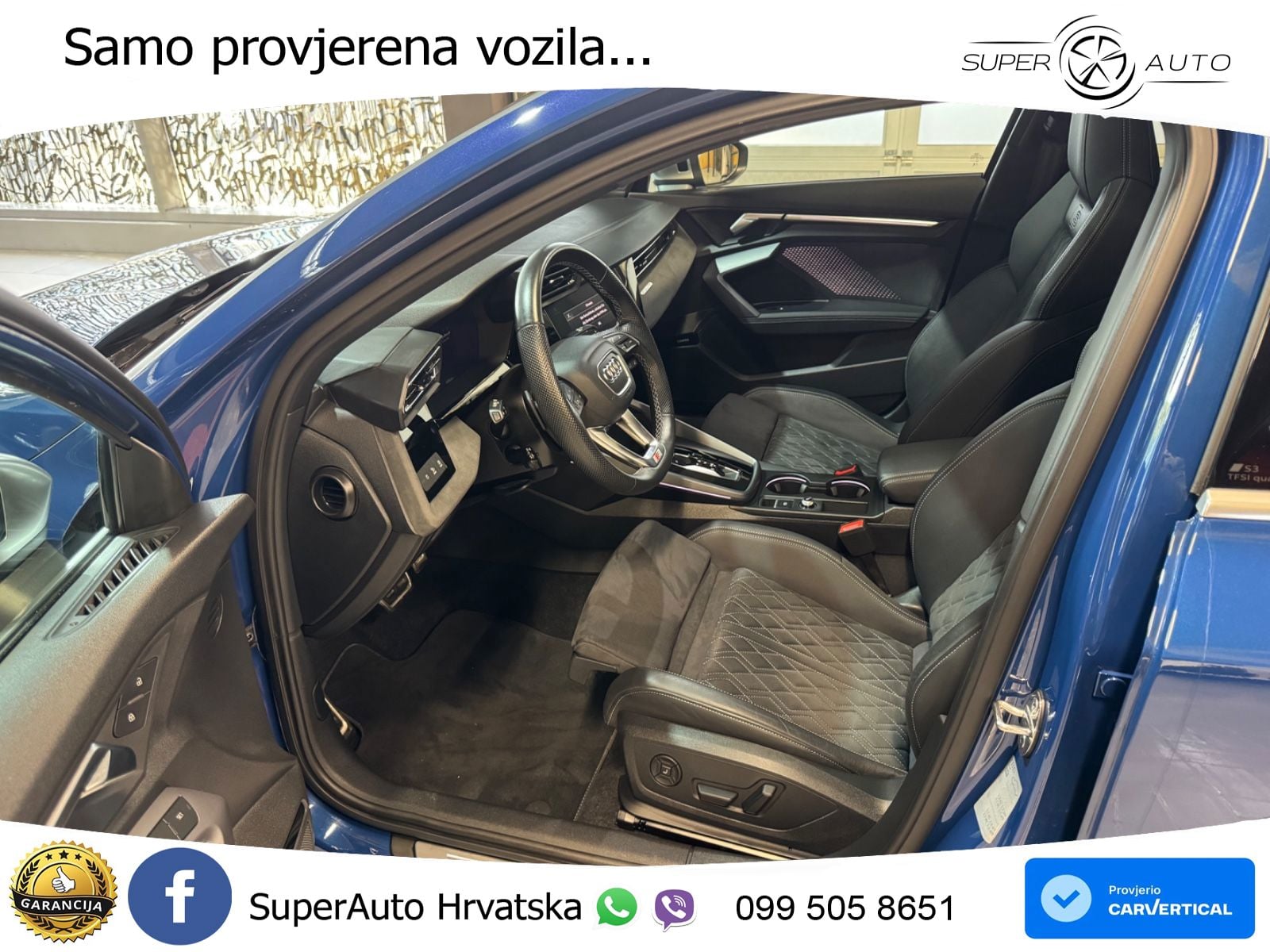 Audi S3 Limuzina 2.0 TFSI (333 KS) quattro S tronic LED+GR SJED+ACC