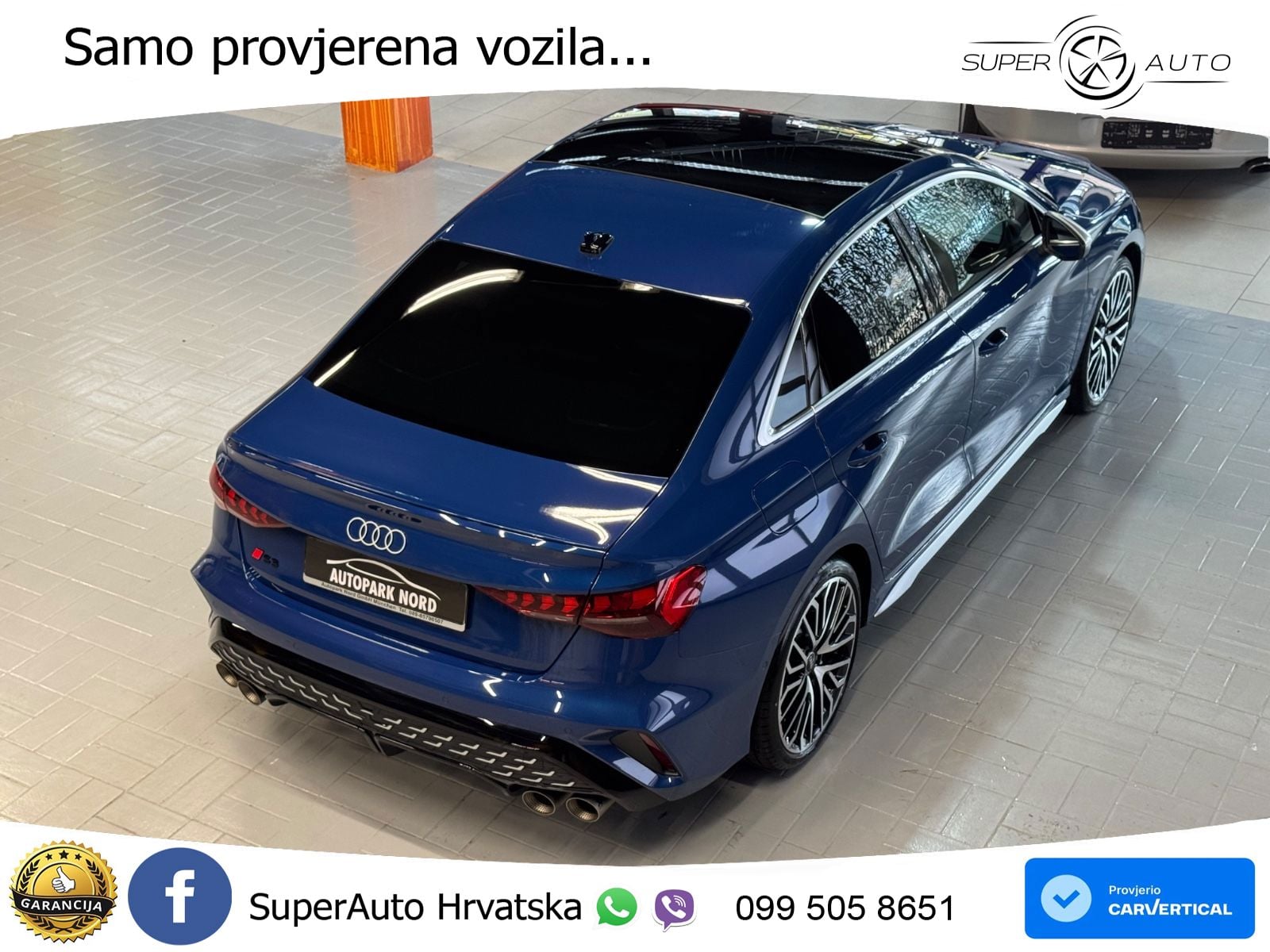 Audi S3 Limuzina 2.0 TFSI (333 KS) quattro S tronic LED+GR SJED+ACC