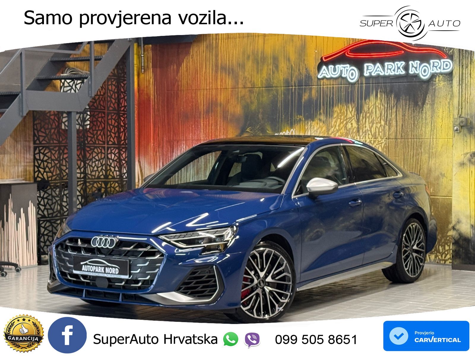 Audi S3 Limuzina 2.0 TFSI (333 KS) quattro S tronic LED+GR SJED+ACC
