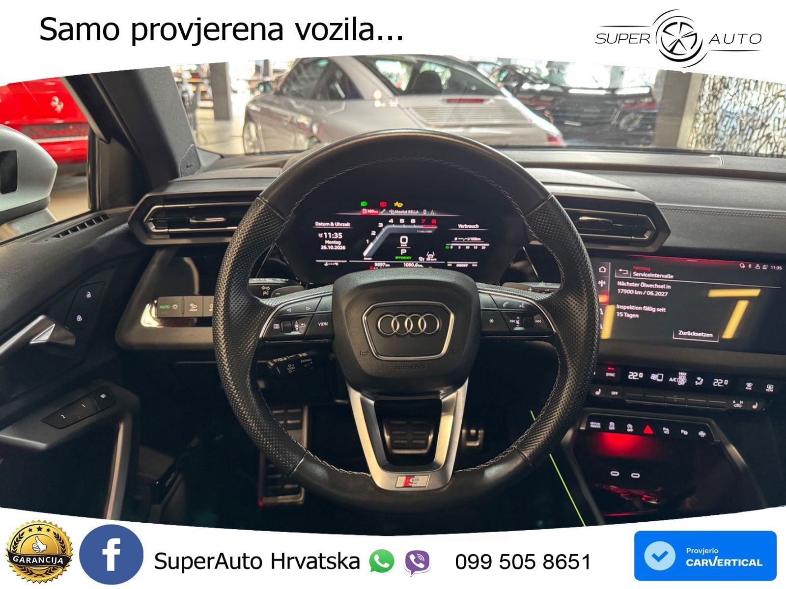 Audi S3 Limuzina 2.0 TFSI (333 KS) quattro S tronic LED+GR SJED+ACC