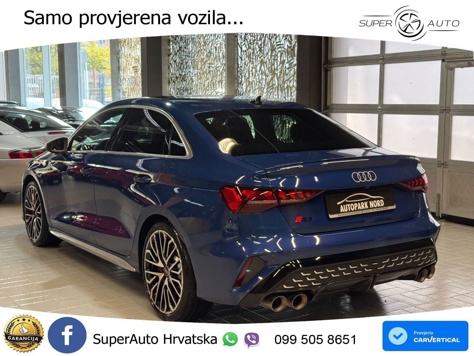 Audi S3 Limuzina 2.0 TFSI (333 KS) quattro S tronic LED+GR SJED+ACC