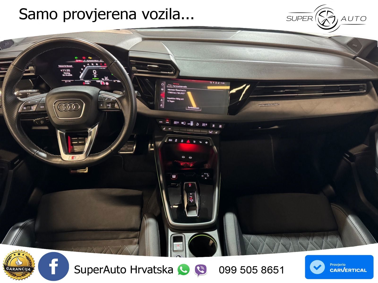 Audi S3 Limuzina 2.0 TFSI (333 KS) quattro S tronic LED+GR SJED+ACC