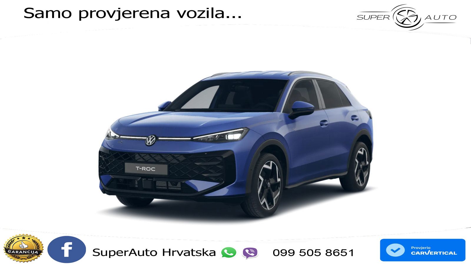 Volkswagen T-Roc 1.5 eTSI (150 KS)  DSG R-Line LED+GR SJED+ACC
