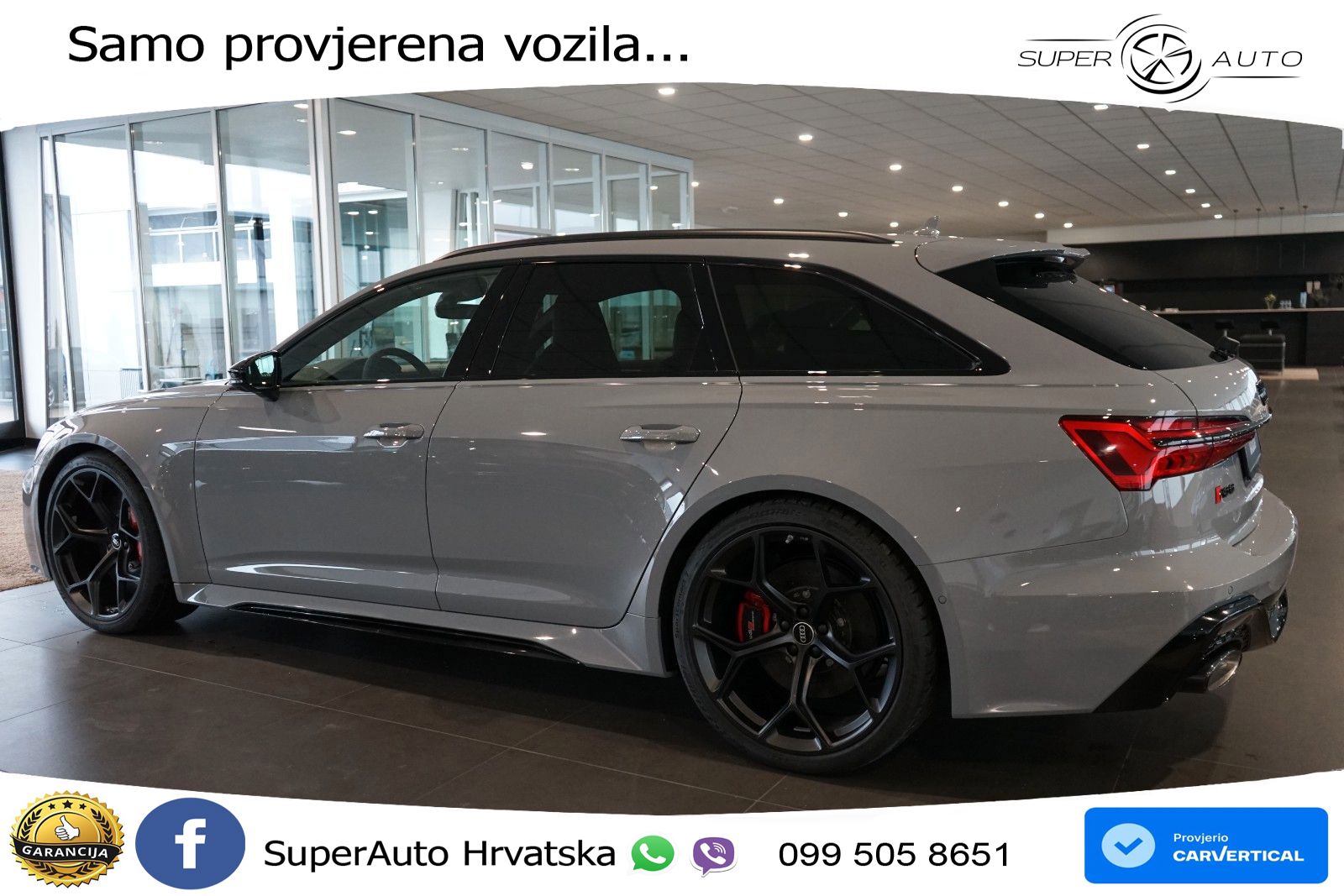 Audi RS6 Avant 4.0 TFSI V8 performance (630 KS)  quattro tiptronic LED+GR SJED+ACC