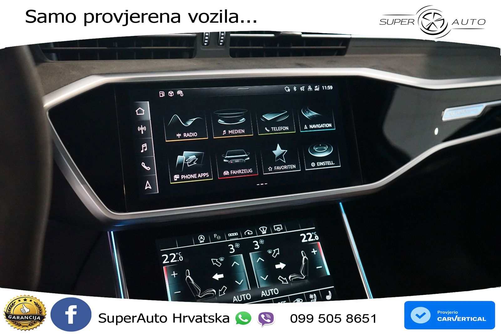 Audi RS6 Avant 4.0 TFSI V8 performance (630 KS)  quattro tiptronic LED+GR SJED+ACC
