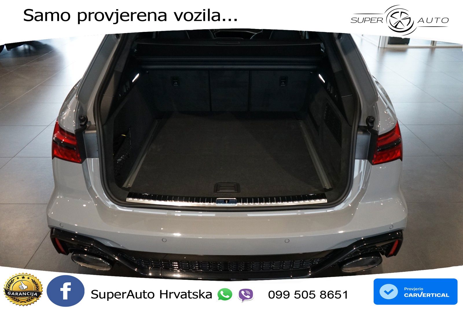 Audi RS6 Avant 4.0 TFSI V8 performance (630 KS)  quattro tiptronic LED+GR SJED+ACC