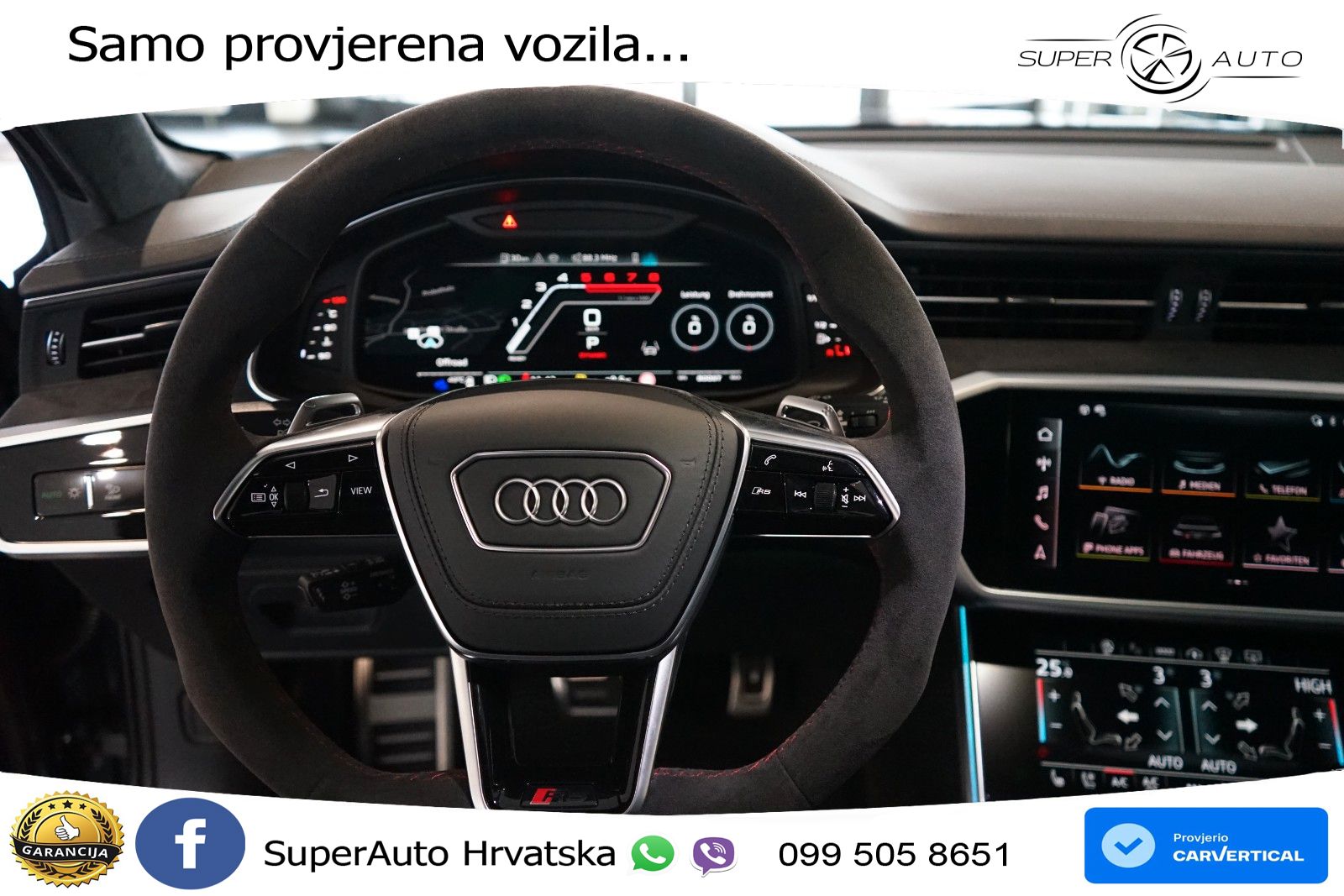 Audi RS6 Avant 4.0 TFSI V8 performance (630 KS)  quattro tiptronic LED+GR SJED+ACC