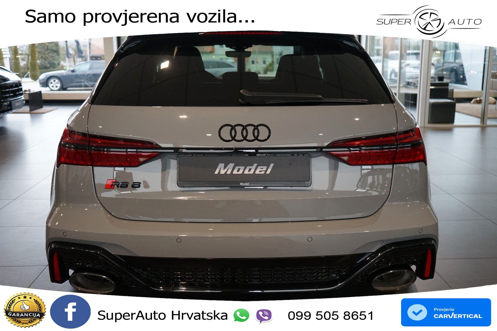 Audi RS6 Avant 4.0 TFSI V8 performance (630 KS)  quattro tiptronic LED+GR SJED+ACC