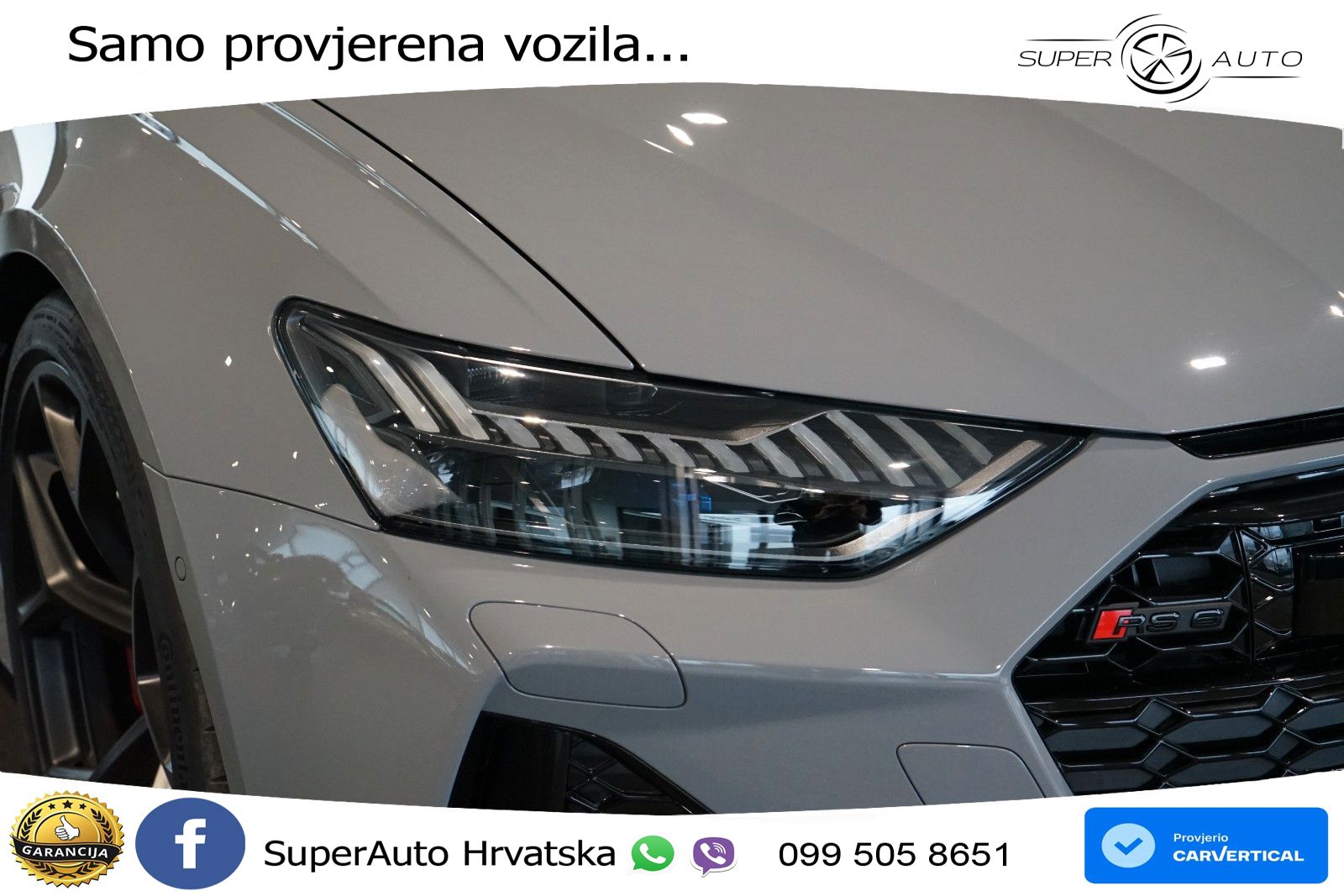 Audi RS6 Avant 4.0 TFSI V8 performance (630 KS)  quattro tiptronic LED+GR SJED+ACC