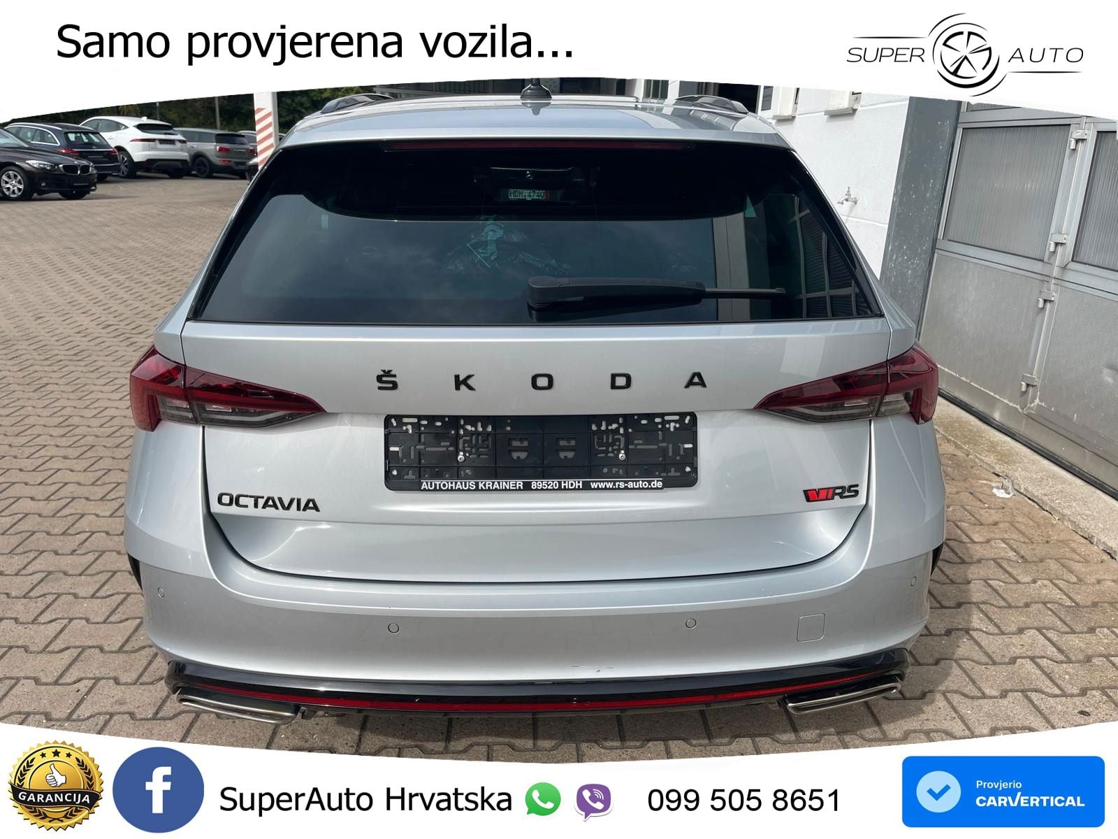 Škoda Octavia Combi RS 2.0 TDI (200 KS) DSG LED+GR SJED+ACC