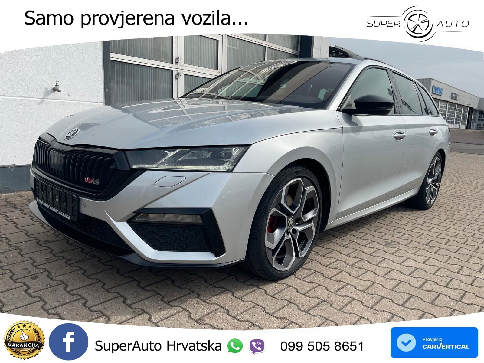 Škoda Octavia Combi RS 2.0 TDI (200 KS) DSG LED+GR SJED+ACC