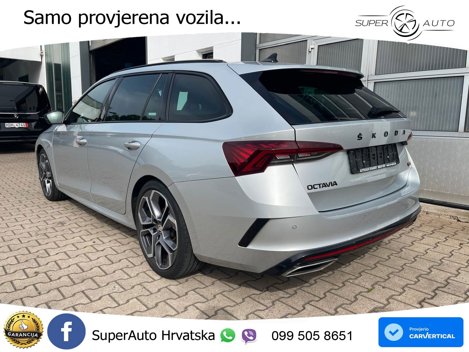 Škoda Octavia Combi RS 2.0 TDI (200 KS) DSG LED+GR SJED+ACC