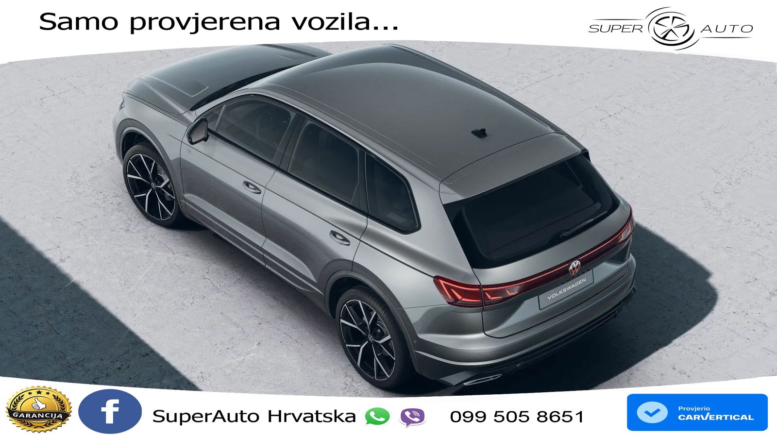 Volkswagen Touareg 3.0 V6 TDI (286 KS) 4MOTION Tiptronic ZRAČNI+ACC+GR SJED+KAM+PANO