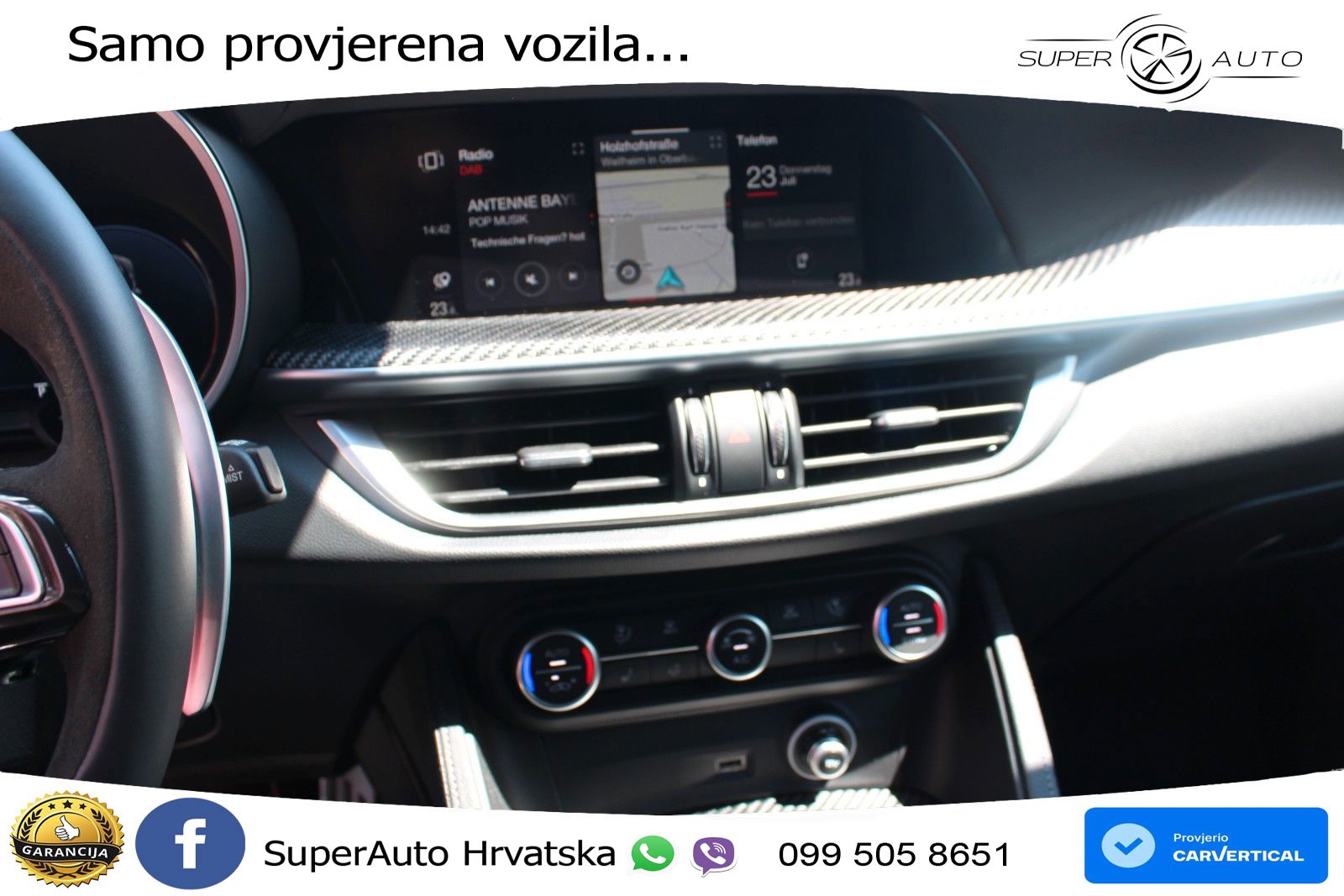 Alfa Romeo Stelvio Quadrifoglio 2.9 V6 Bi-Turbo (520 KS) Q4 Automatic LED+GR SJED+ACC