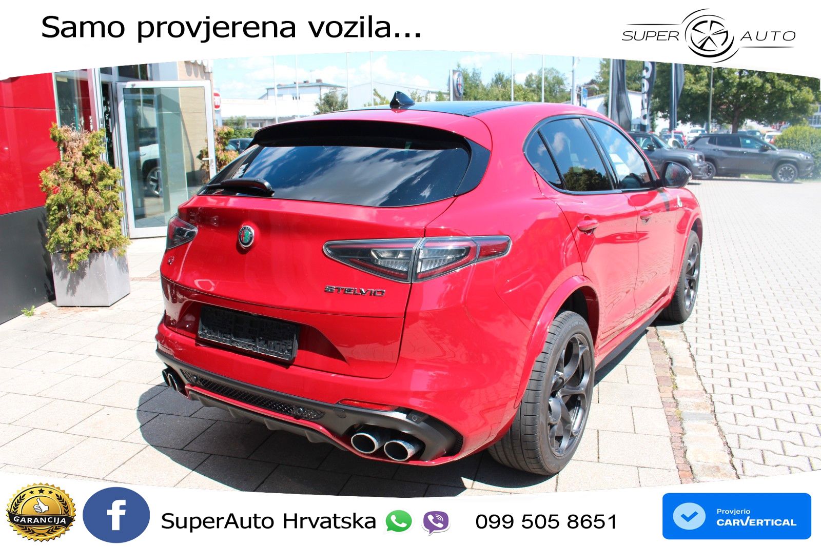 Alfa Romeo Stelvio Quadrifoglio 2.9 V6 Bi-Turbo (520 KS) Q4 Automatic LED+GR SJED+ACC