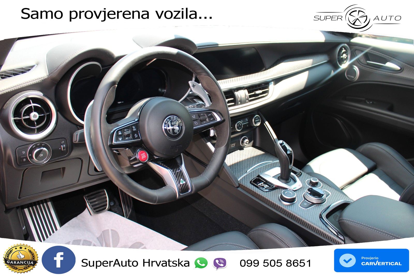 Alfa Romeo Stelvio Quadrifoglio 2.9 V6 Bi-Turbo (520 KS) Q4 Automatic LED+GR SJED+ACC