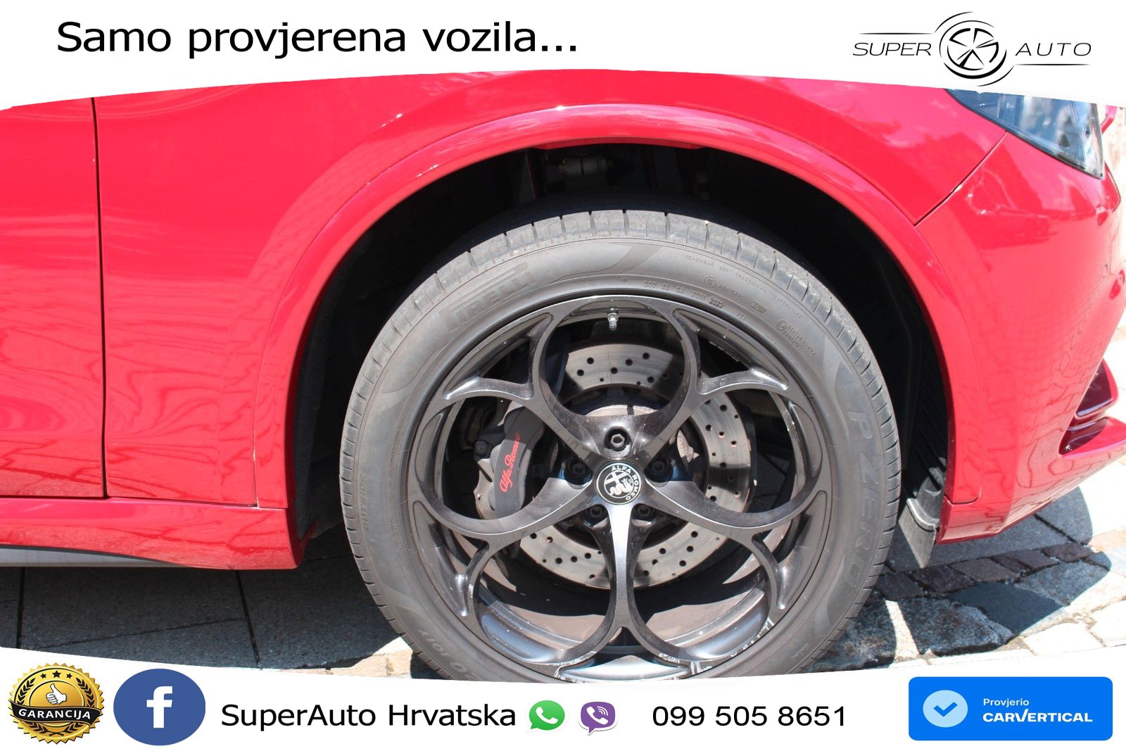 Alfa Romeo Stelvio Quadrifoglio 2.9 V6 Bi-Turbo (520 KS) Q4 Automatic LED+GR SJED+ACC