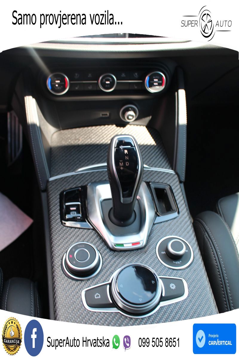 Alfa Romeo Stelvio Quadrifoglio 2.9 V6 Bi-Turbo (520 KS) Q4 Automatic LED+GR SJED+ACC