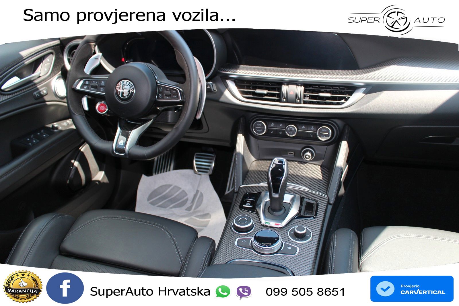 Alfa Romeo Stelvio Quadrifoglio 2.9 V6 Bi-Turbo (520 KS) Q4 Automatic LED+GR SJED+ACC