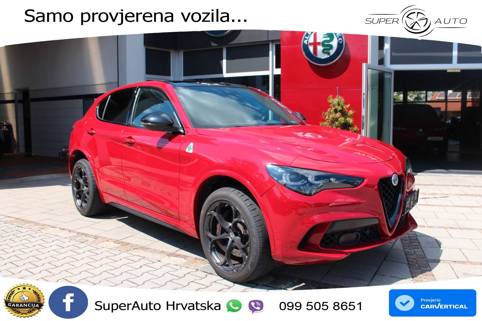 Alfa Romeo Stelvio Quadrifoglio 2.9 V6 Bi-Turbo (520 KS) Q4 Automatic LED+GR SJED+ACC