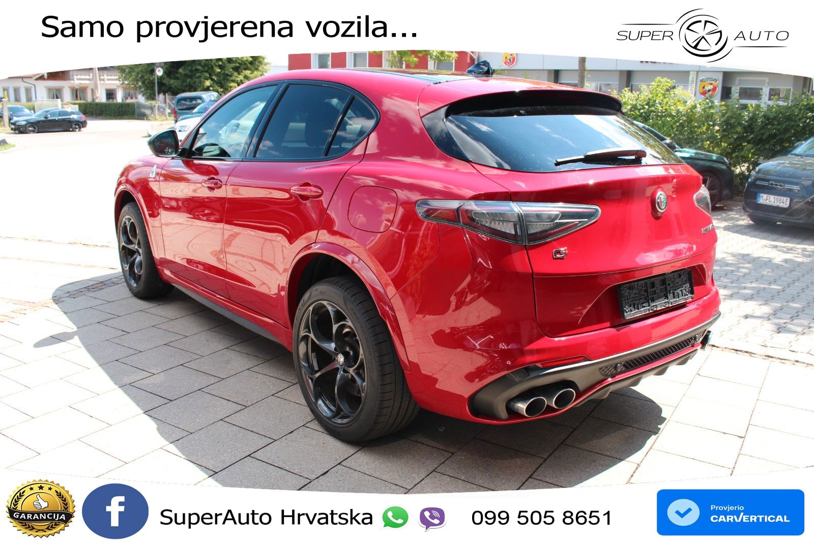 Alfa Romeo Stelvio Quadrifoglio 2.9 V6 Bi-Turbo (520 KS) Q4 Automatic LED+GR SJED+ACC