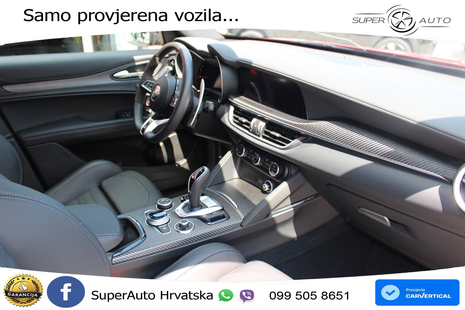 Alfa Romeo Stelvio Quadrifoglio 2.9 V6 Bi-Turbo (520 KS) Q4 Automatic LED+GR SJED+ACC