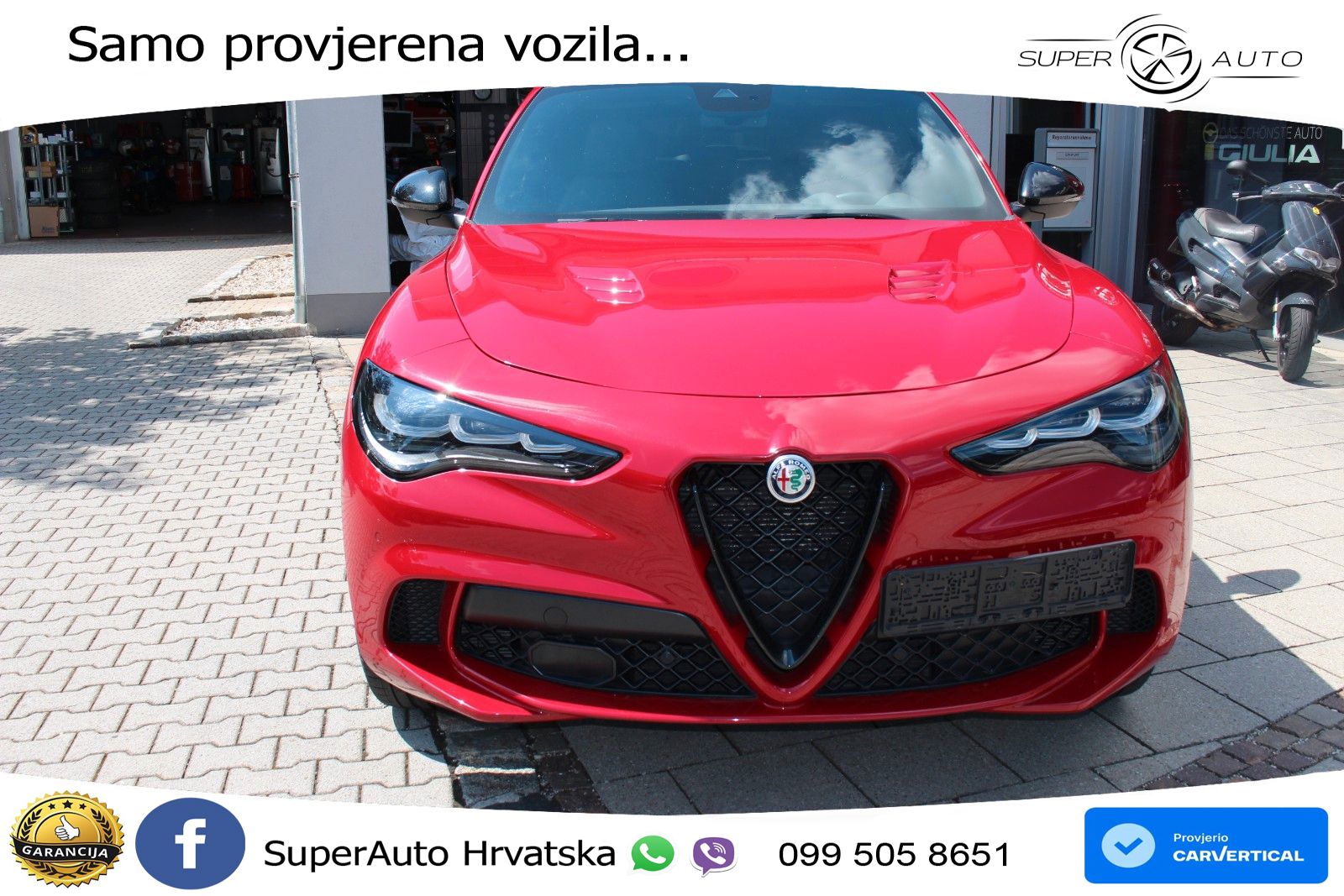 Alfa Romeo Stelvio Quadrifoglio 2.9 V6 Bi-Turbo (520 KS) Q4 Automatic LED+GR SJED+ACC