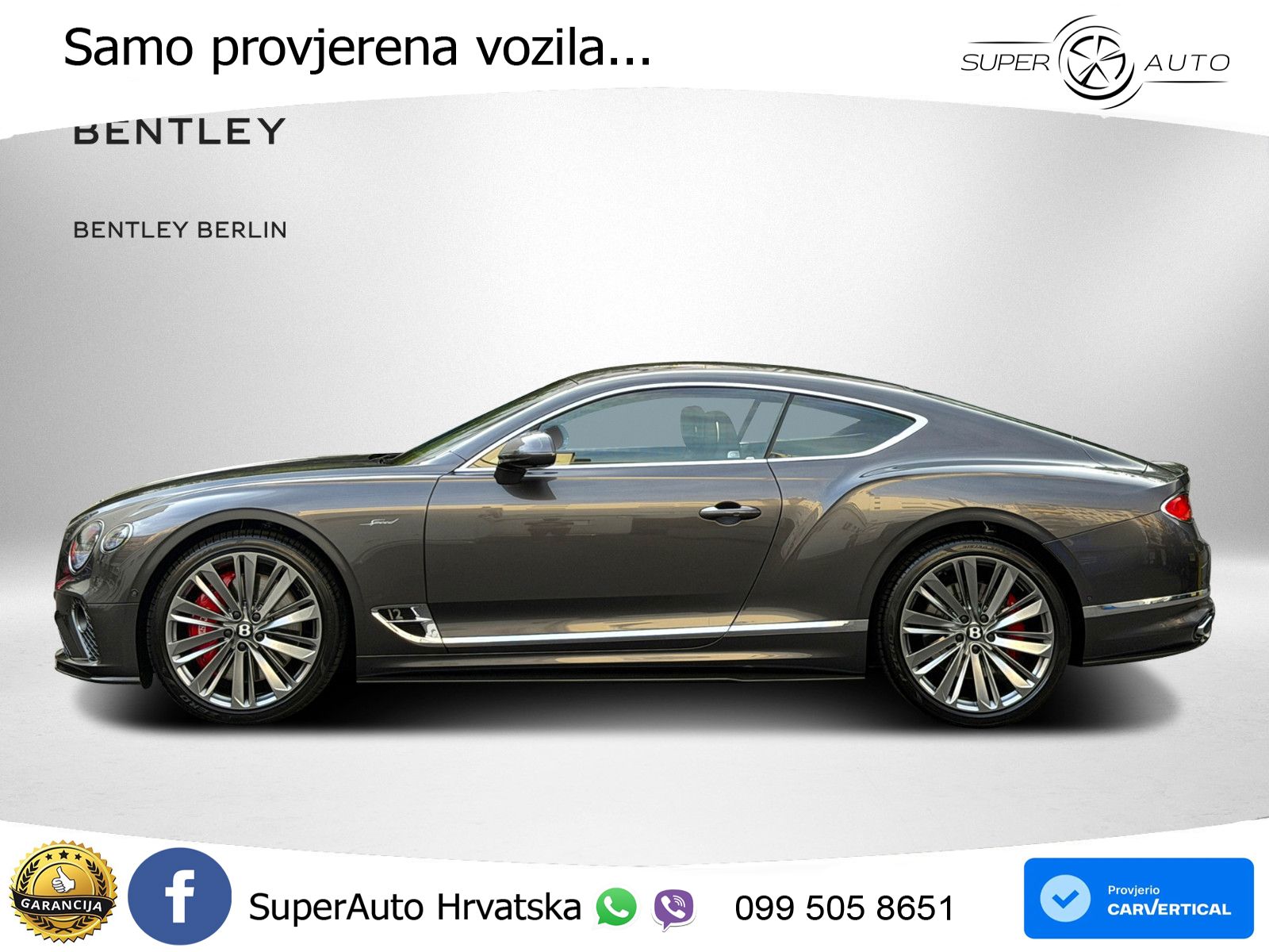 Bentley Continental GT III Speed 6.0 TSI W12 (659 KS) AWD DCT LED+GR SJED+ACC