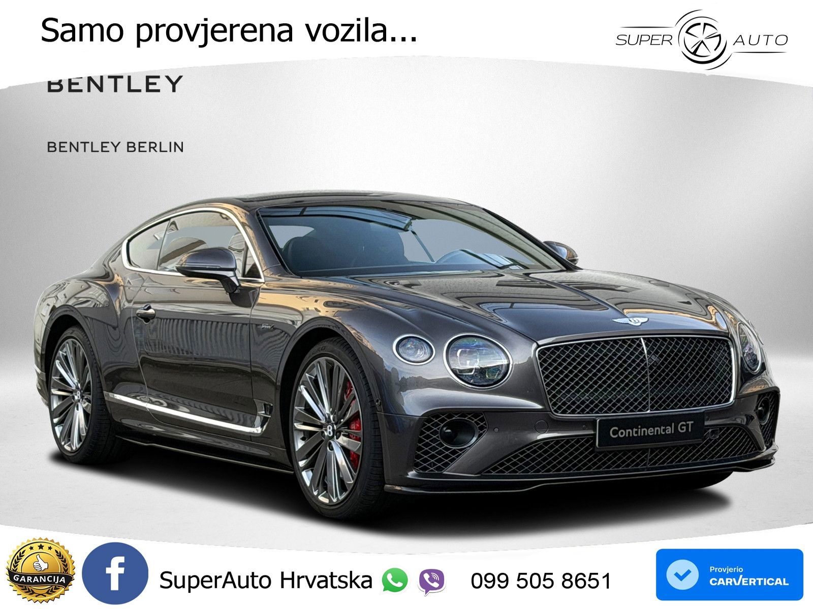 Bentley Continental GT III Speed 6.0 TSI W12 (659 KS) AWD DCT LED+GR SJED+ACC