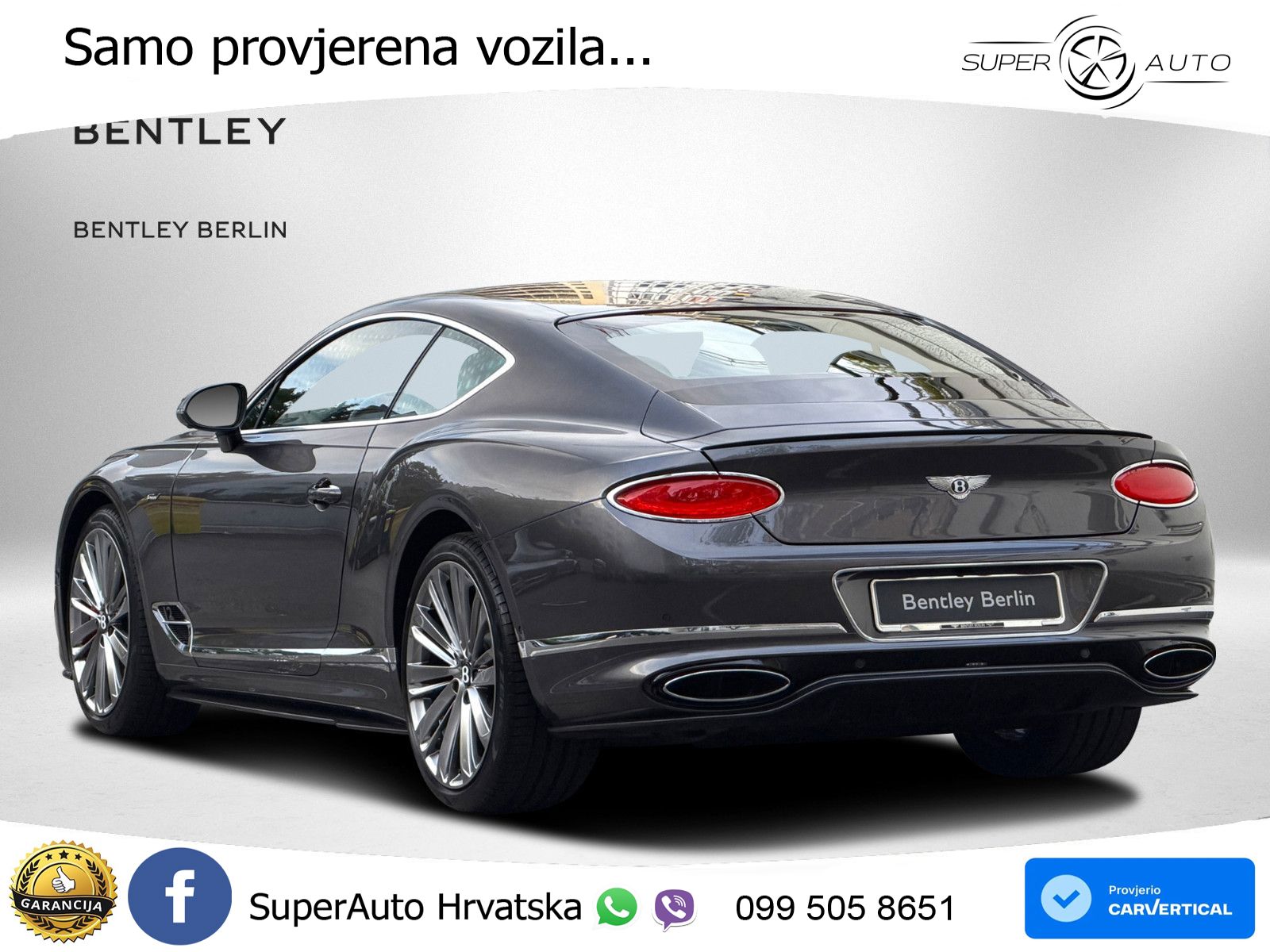 Bentley Continental GT III Speed 6.0 TSI W12 (659 KS) AWD DCT LED+GR SJED+ACC