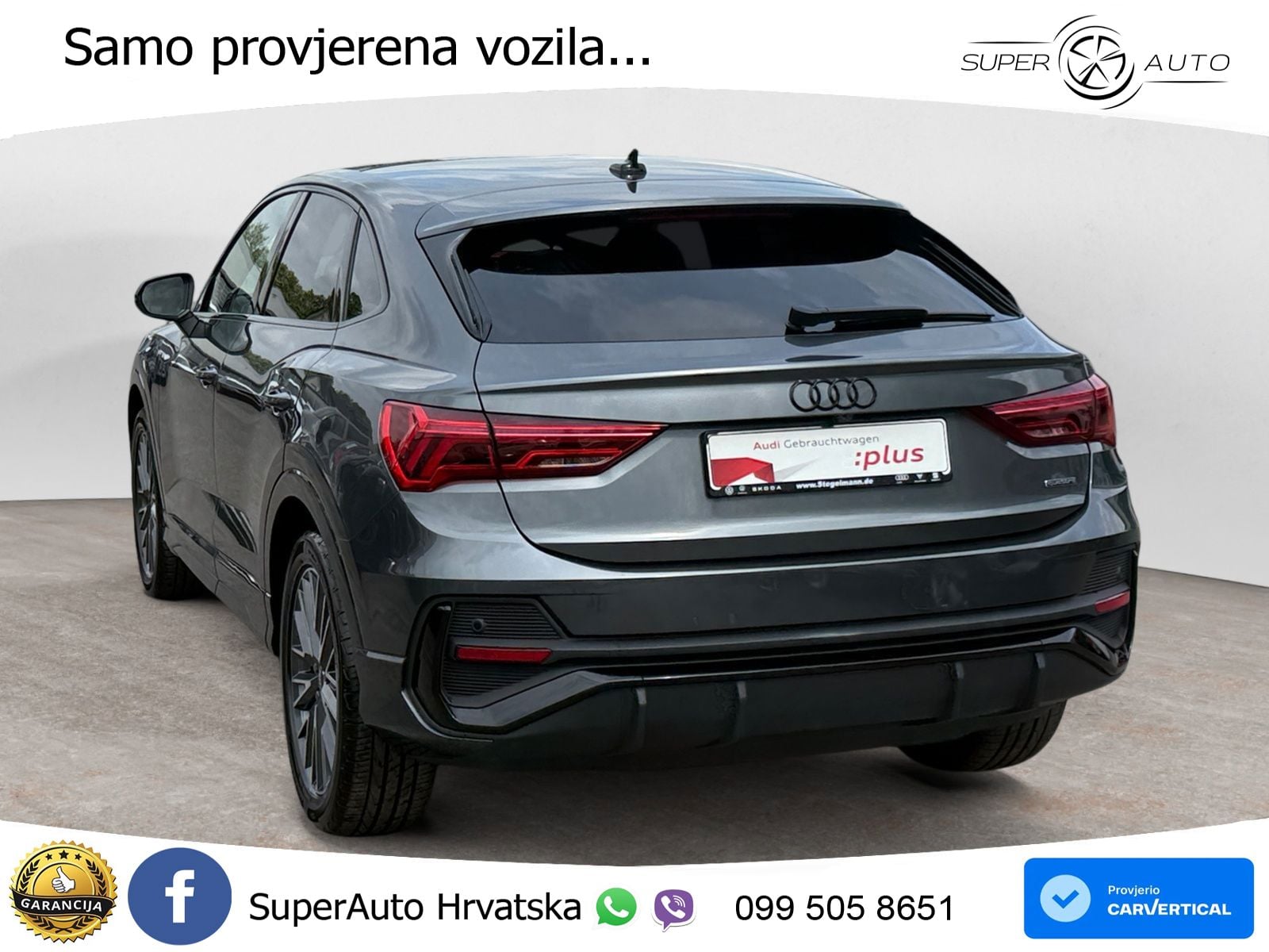 Audi Q3 II Sportback 45 TFSI (245 KS) quattro S tronic S line LED+GR SJED+ACC
