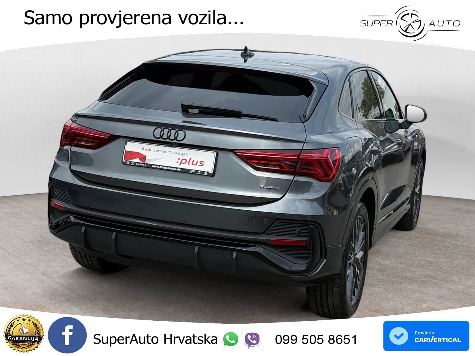 Audi Q3 II Sportback 45 TFSI (245 KS) quattro S tronic S line LED+GR SJED+ACC