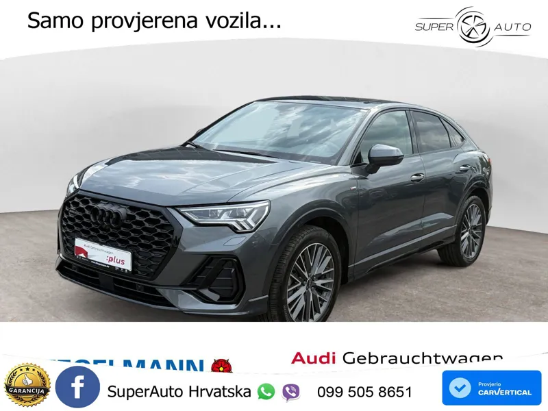 Audi Q3 II Sportback 45 TFSI (245 KS) quattro S tronic S line LED+GR SJED+ACC