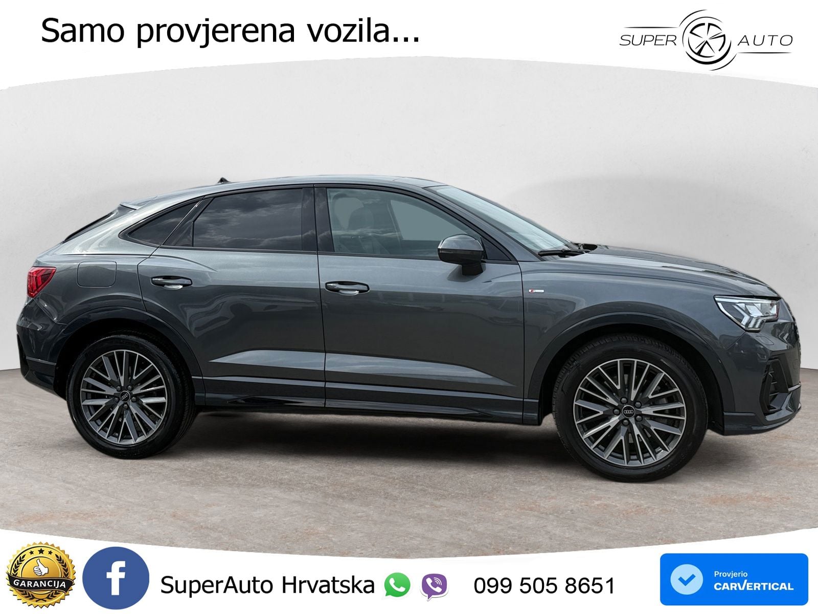 Audi Q3 II Sportback 45 TFSI (245 KS) quattro S tronic S line LED+GR SJED+ACC