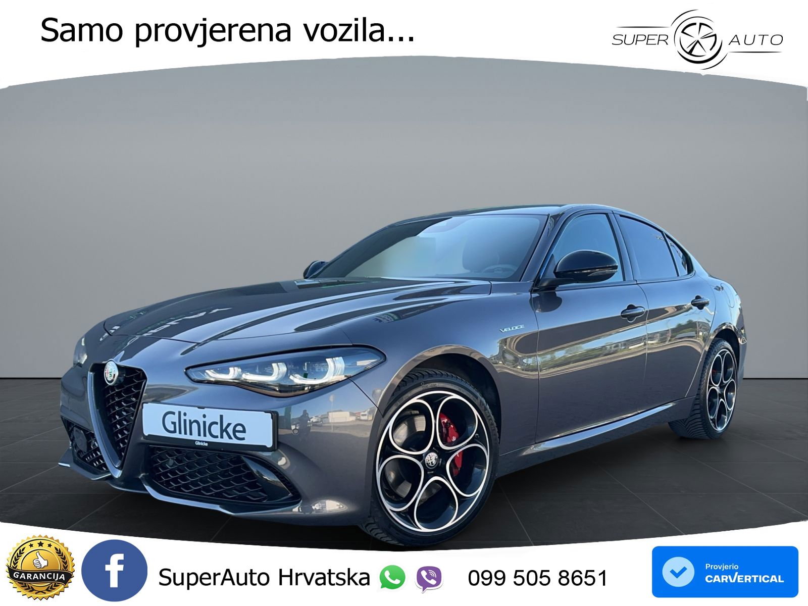 Alfa Romeo Giulia 2.0 Turbo (280 KS) Q4 Automatic LED+GR SJED+ACC