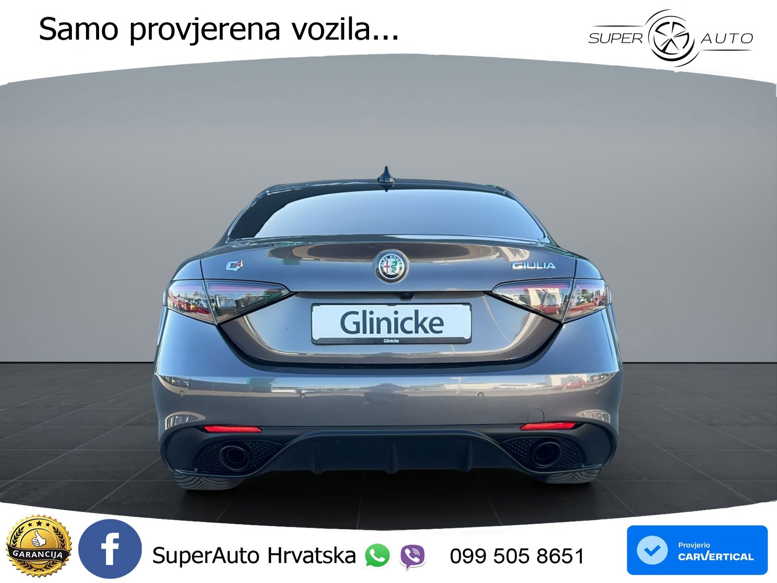 Alfa Romeo Giulia 2.0 Turbo (280 KS) Q4 Automatic LED+GR SJED+ACC