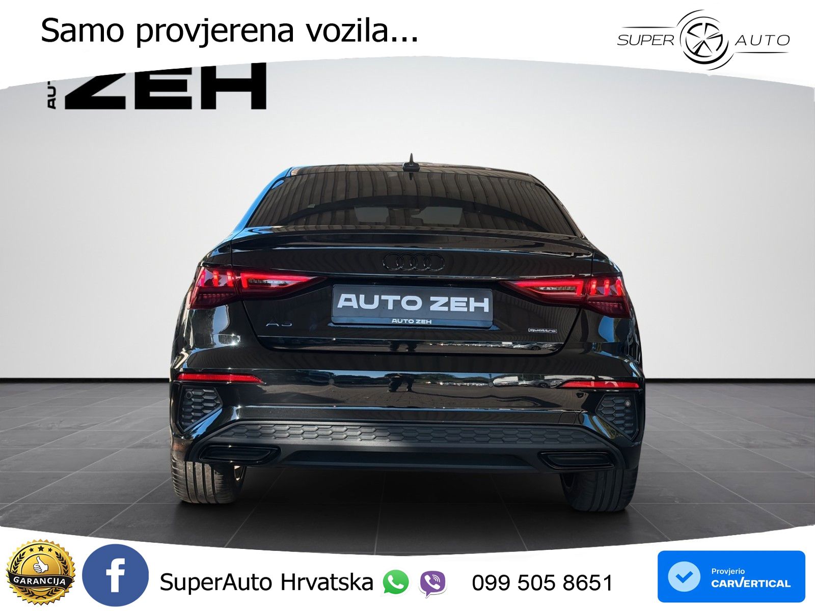 Audi A3 Limuzina 40 TFSI (190 KS) quattro S tronic S line LED+GR SJED+ACC