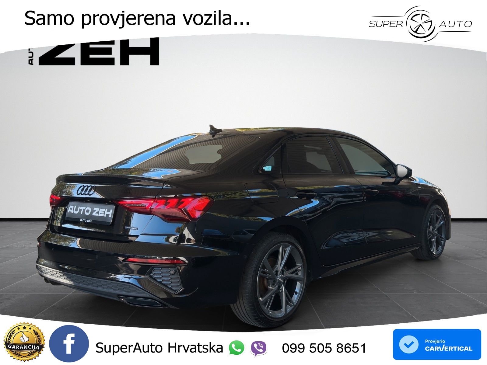 Audi A3 Limuzina 40 TFSI (190 KS) quattro S tronic S line LED+GR SJED+ACC