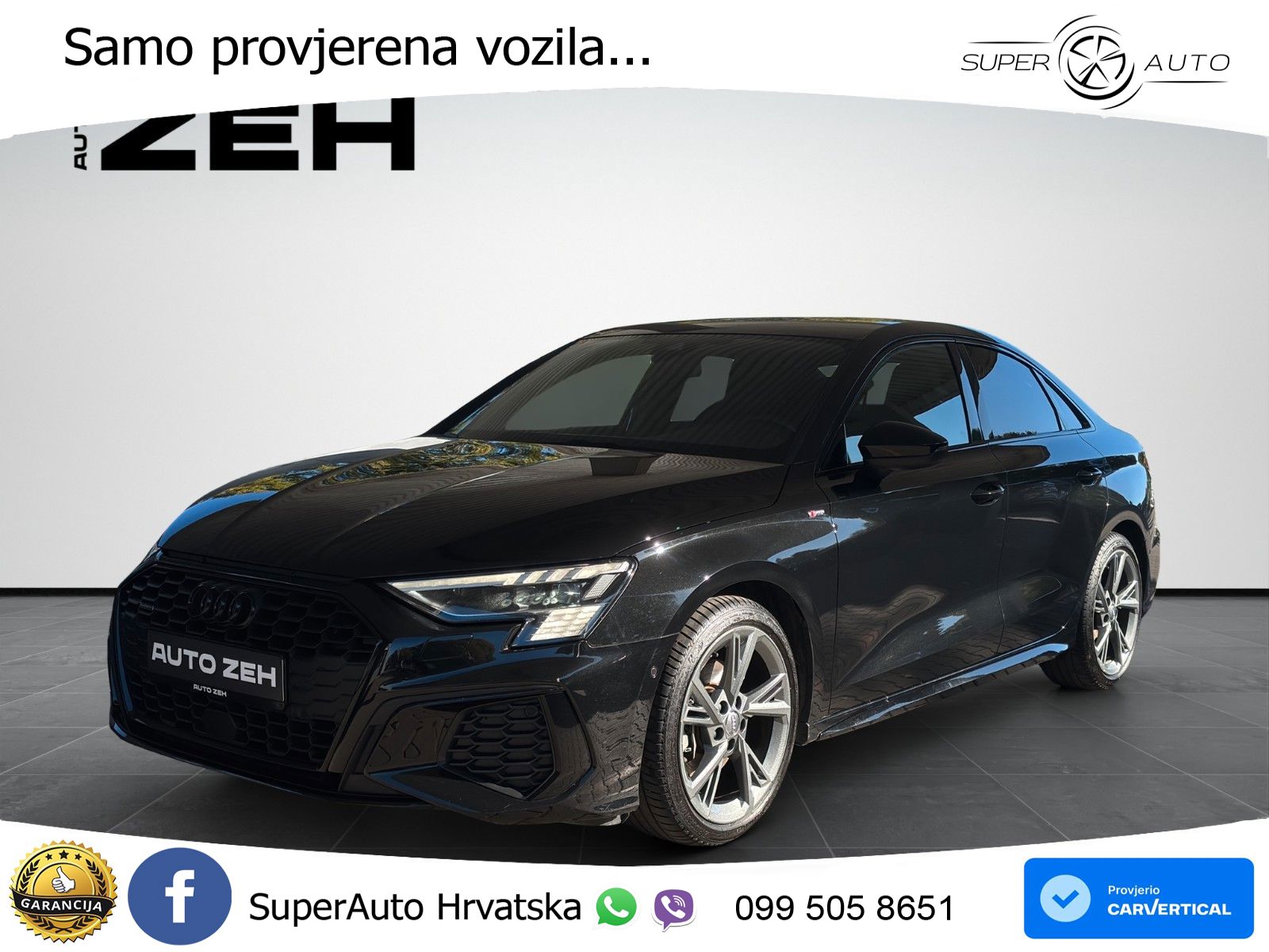 Audi A3 Limuzina 40 TFSI (190 KS) quattro S tronic S line LED+GR SJED+ACC
