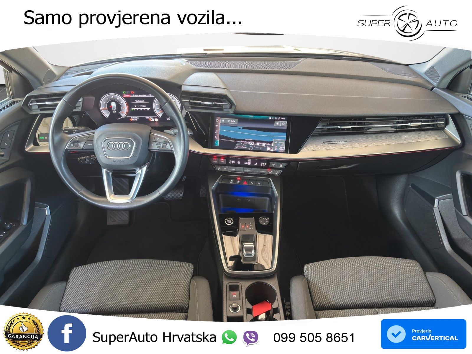 Audi A3 Limuzina 40 TFSI (190 KS) quattro S tronic S line LED+GR SJED+ACC