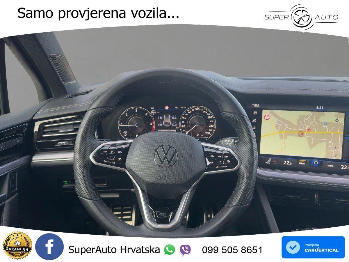 Volkswagen Touareg 3.0 V6 TDI (231 KS) 4MOTION Tiptronic R-Line ZRAČNI+ACC+GR SJED+KAM