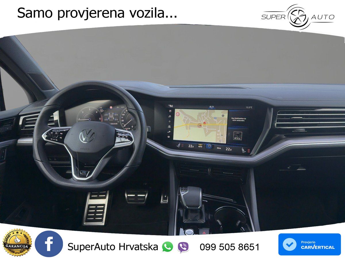 Volkswagen Touareg 3.0 V6 TDI (231 KS) 4MOTION Tiptronic R-Line ZRAČNI+ACC+GR SJED+KAM
