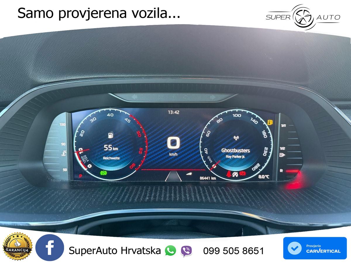 Škoda Octavia Combi RS 2.0 TDI (200 KS) DSG MATRIX+GR SJED+KAM