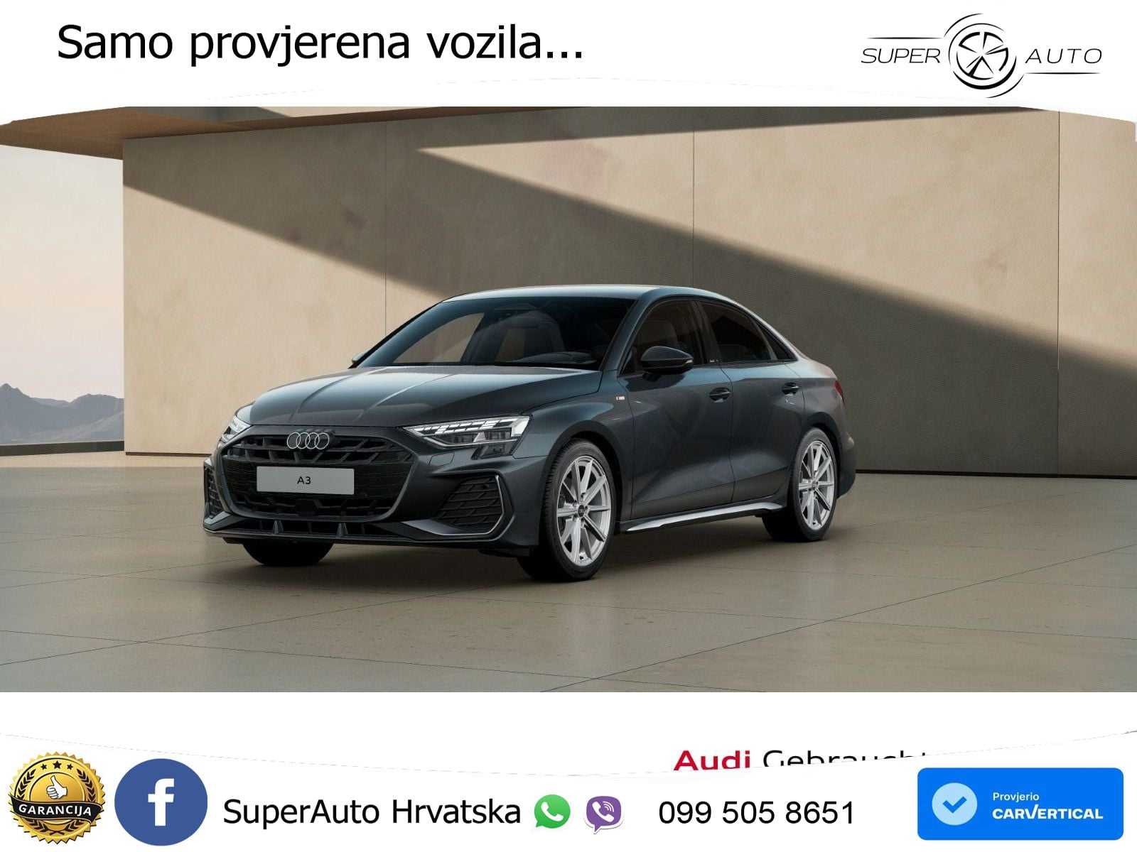 Audi A3 Limuzina 35 TFSI (150 KS) S tronic S line LED+GR SJED+ACC