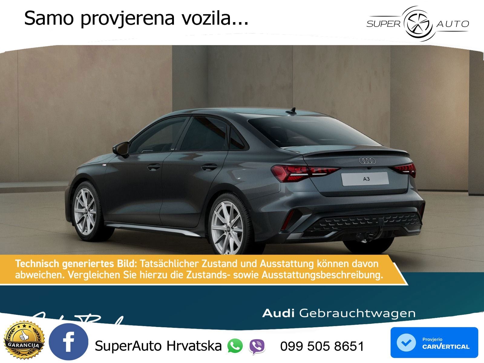 Audi A3 Limuzina 35 TFSI (150 KS) S tronic S line LED+GR SJED+ACC
