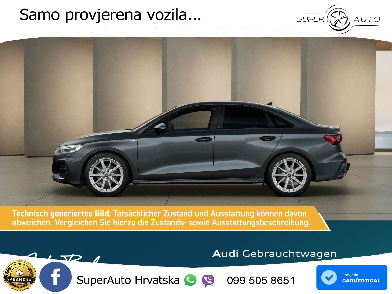 Audi A3 Limuzina 35 TFSI (150 KS) S tronic S line LED+GR SJED+ACC