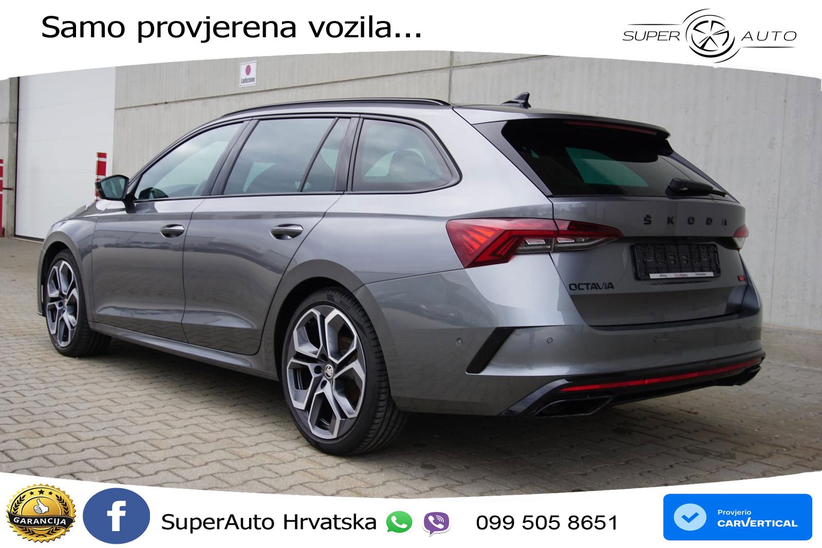 Škoda Octavia Combi RS 2.0 TDI (200 KS) DSG LED+GR SJED+ACC
