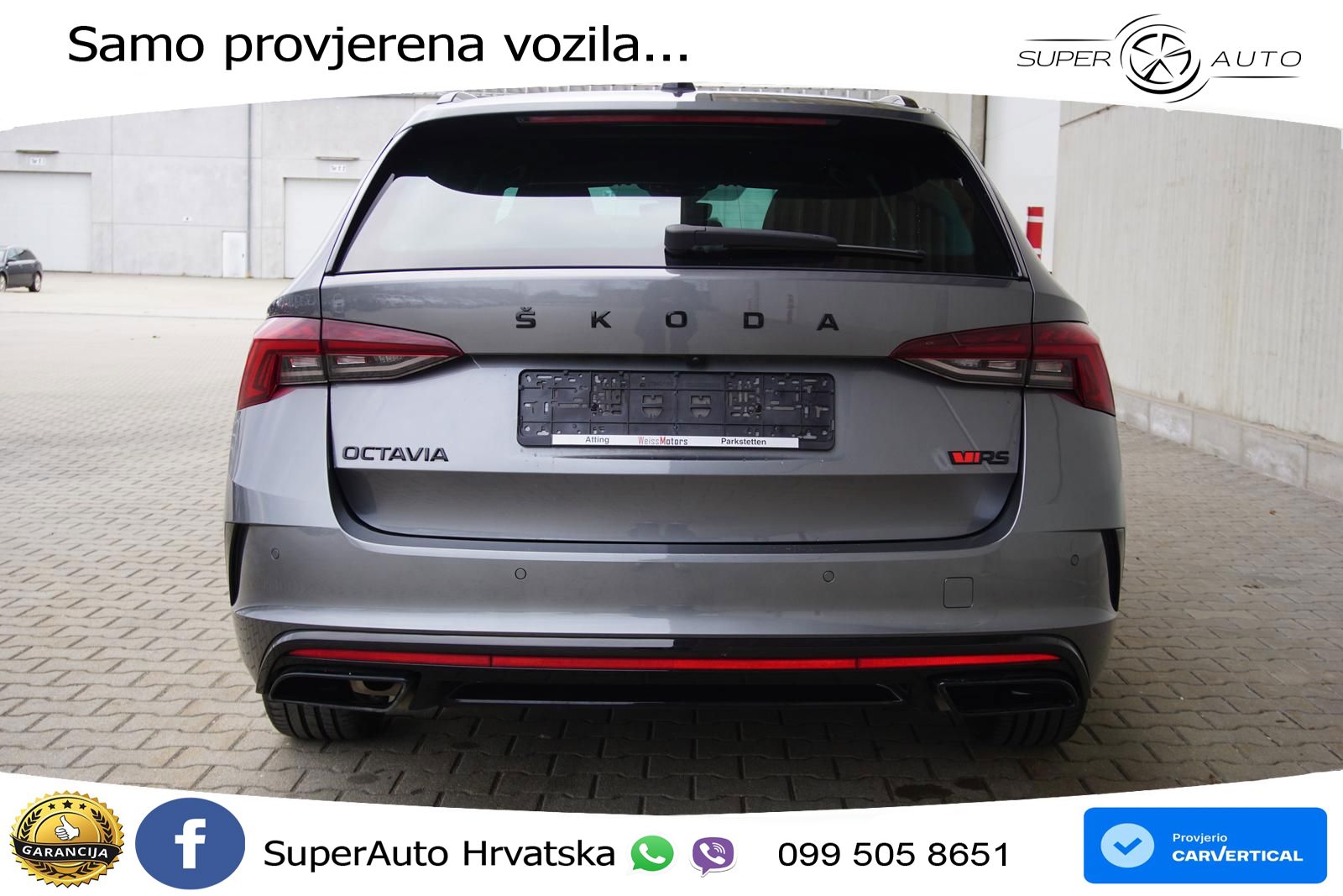 Škoda Octavia Combi RS 2.0 TDI (200 KS) DSG LED+GR SJED+ACC