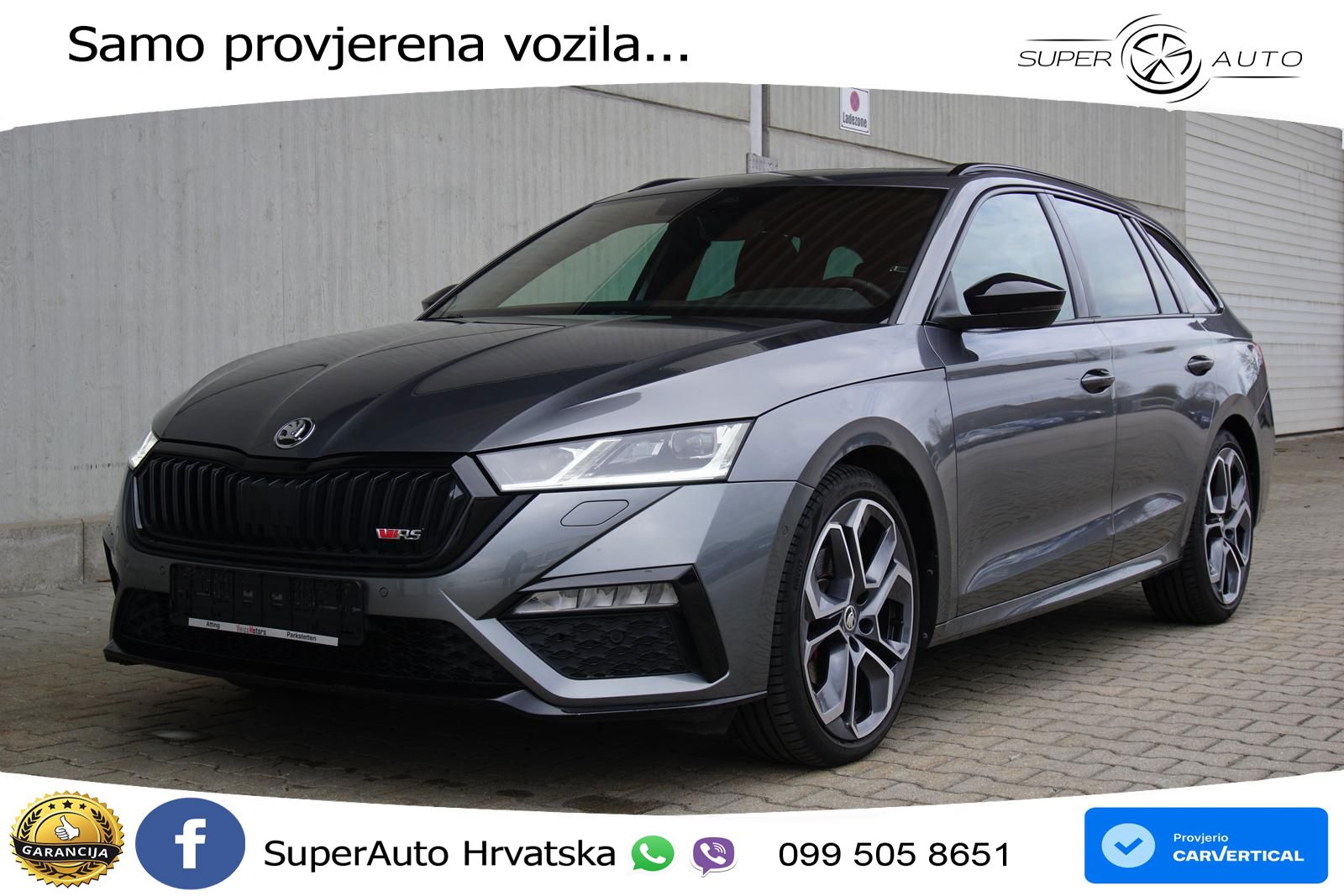 Škoda Octavia Combi RS 2.0 TDI (200 KS) DSG LED+GR SJED+ACC