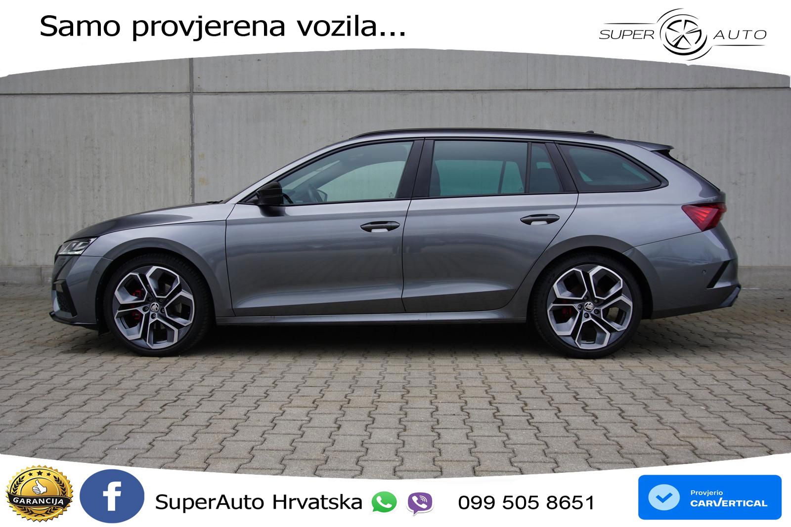 Škoda Octavia Combi RS 2.0 TDI (200 KS) DSG LED+GR SJED+ACC